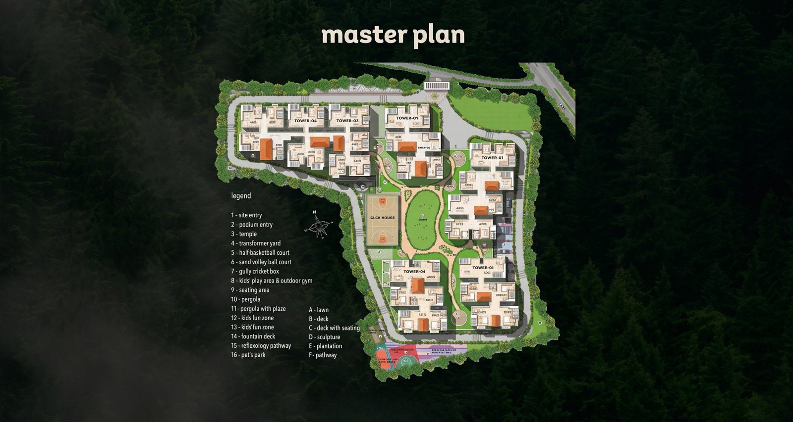 Prosperiti Homes master plan, aerial